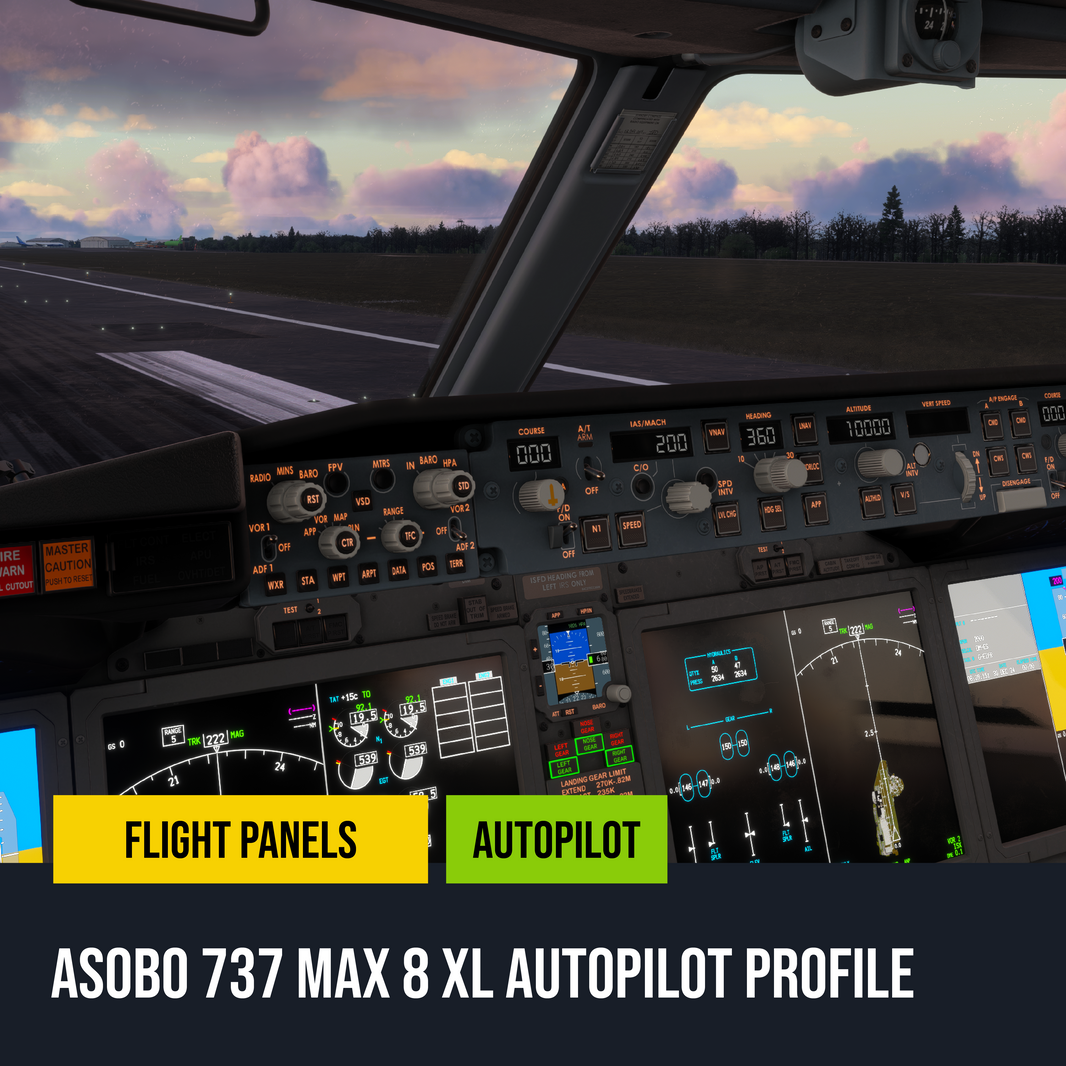 Asobo 737 Max 8 Autopilot Panel for Stream Deck XL