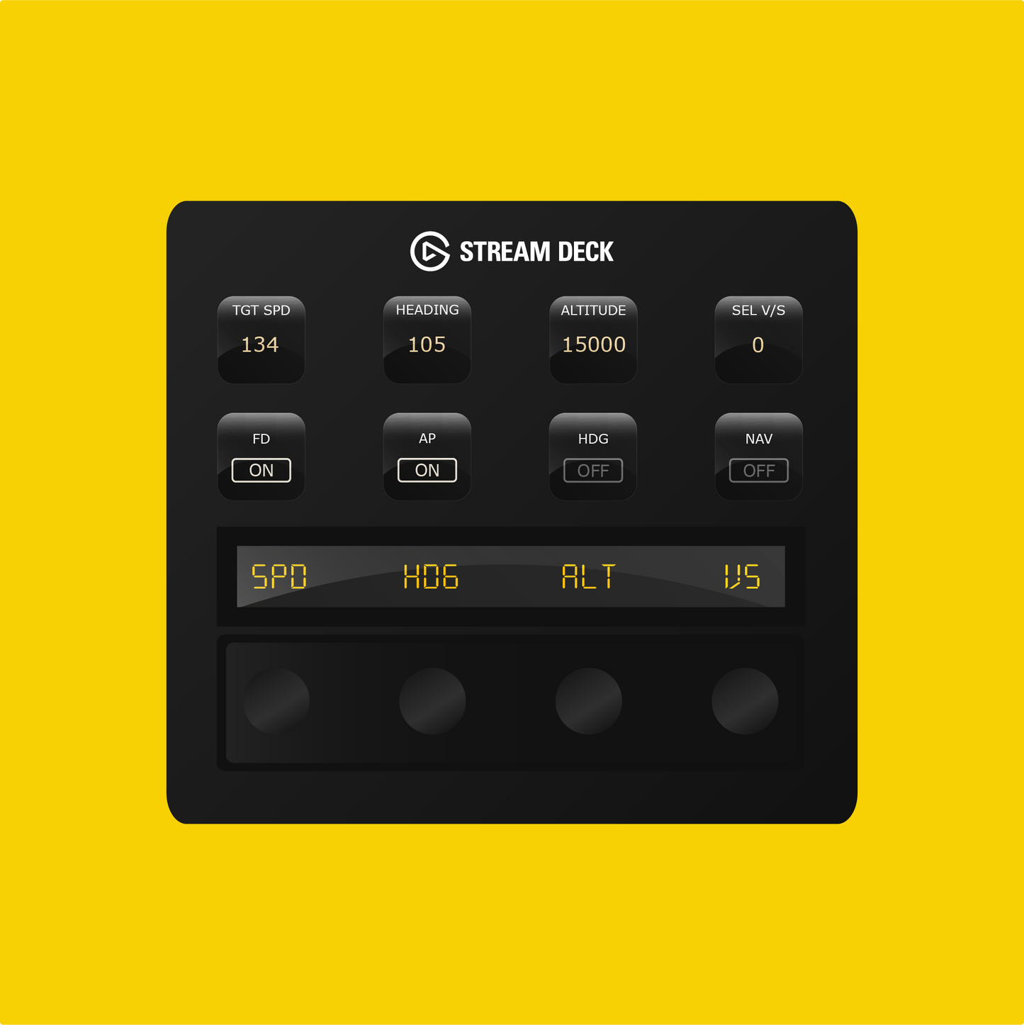 Microsoft ATR 42/72 Autopilot Panel for Stream Deck Plus