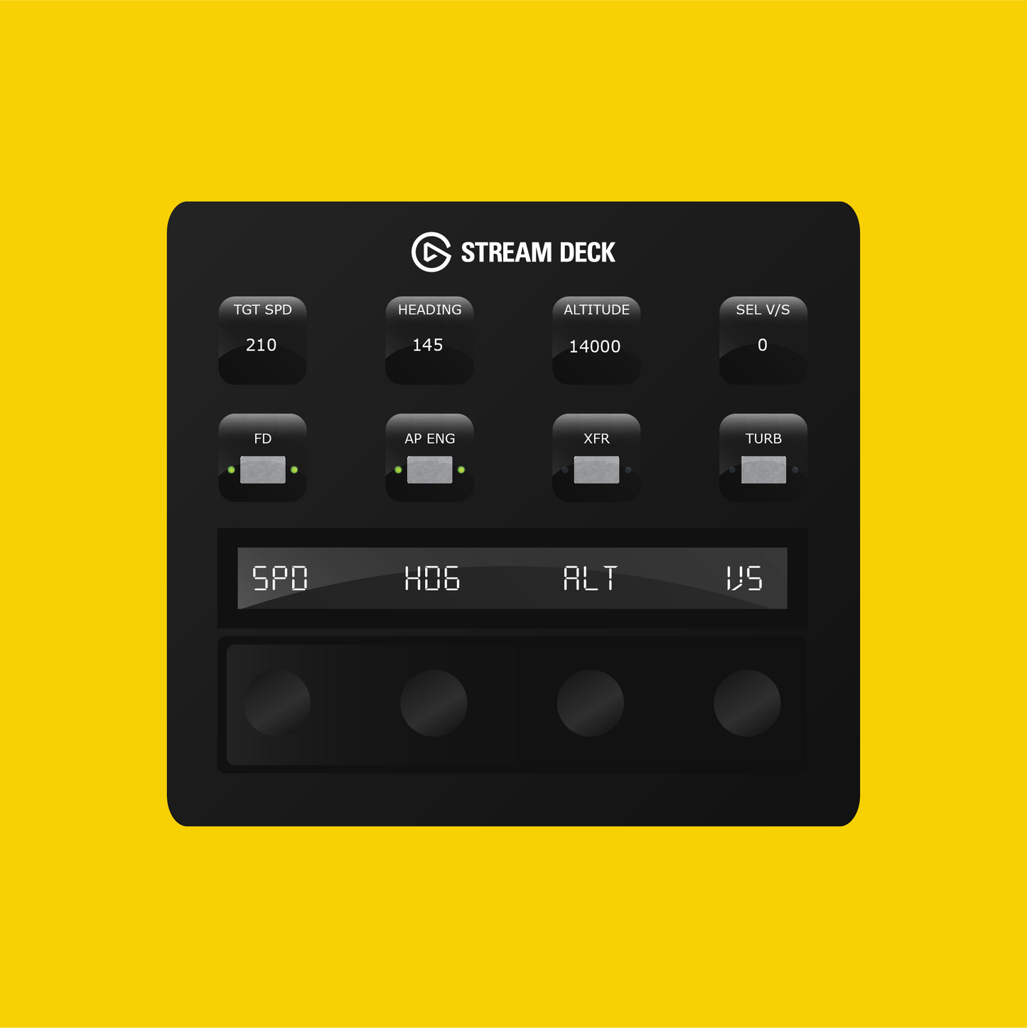 CRJ 550-1000 Autopilot Panel for Stream Deck Plus