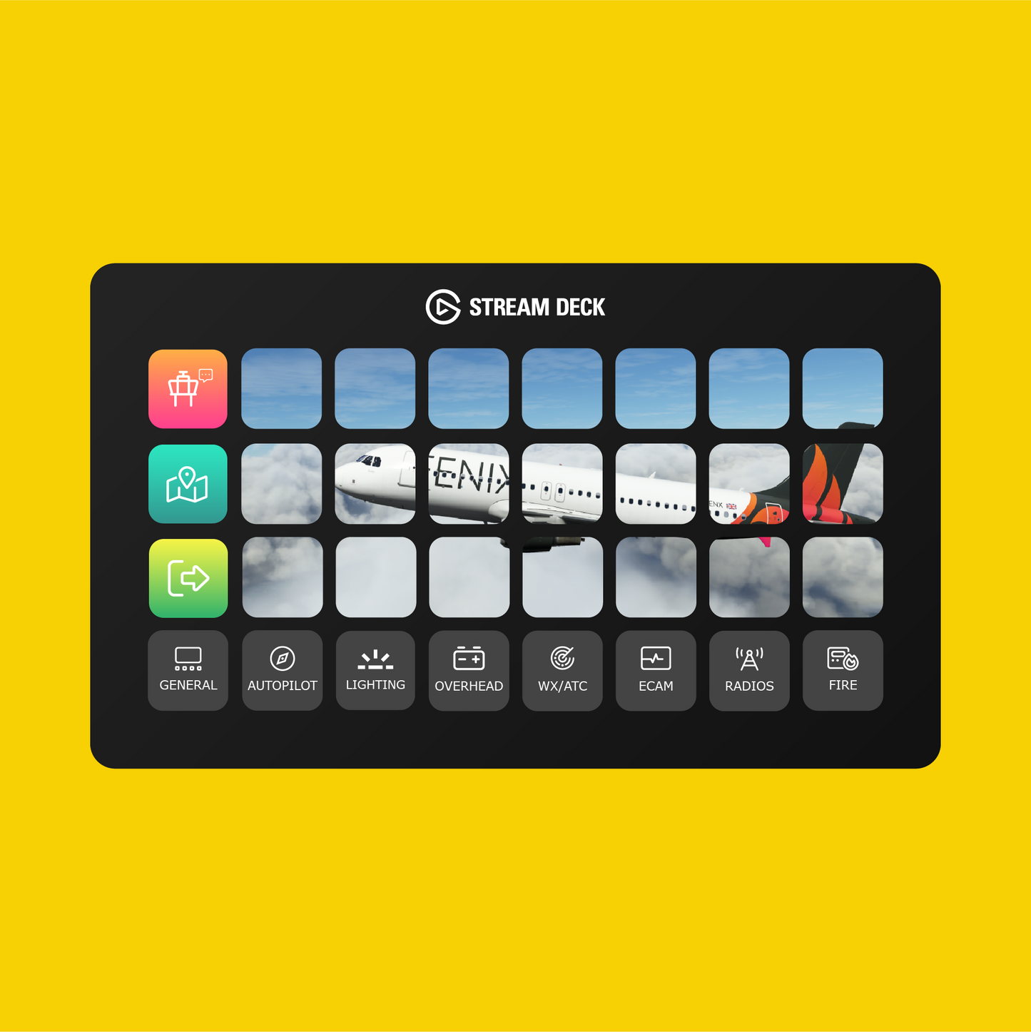 FlyByWire & Fenix Airbus Stream Deck Profiles Bundle