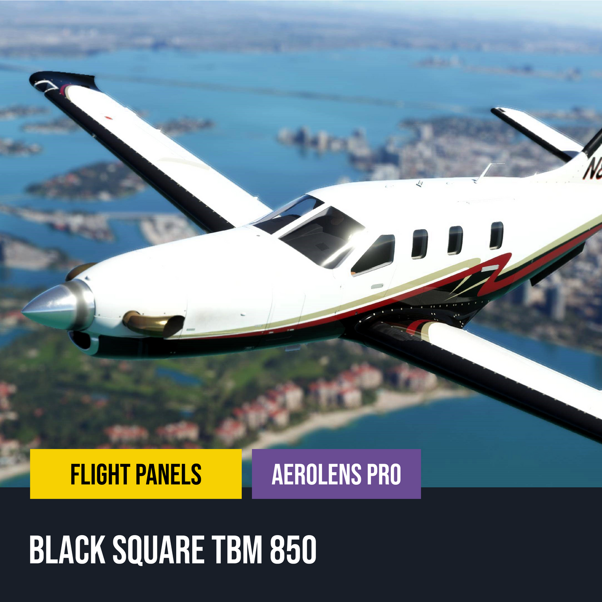 AeroLens Pro - Black Square TBM 850 - Flight Panels