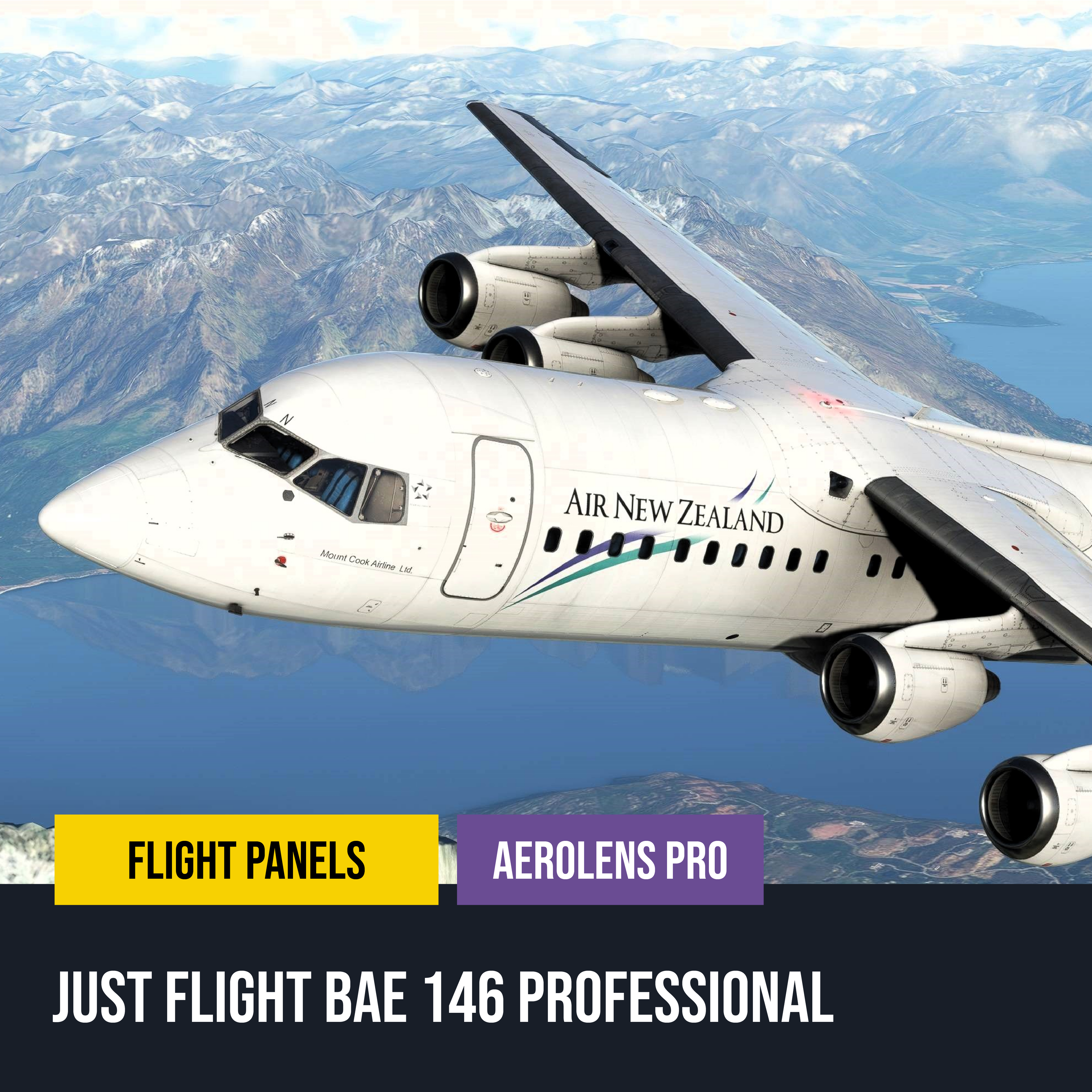 AeroLens Pro - Just Flight BAE 146 Professional - Flight Panels