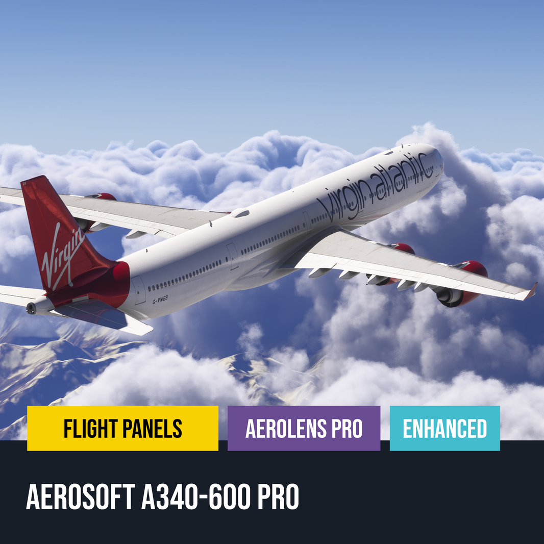 New! AeroLens Pro Enhanced - Aerosoft A340-600