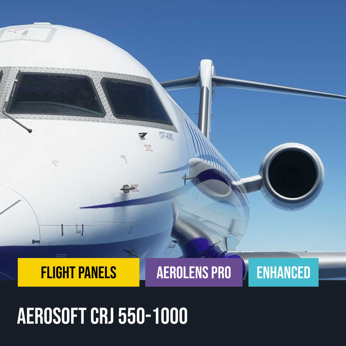 AeroLens Pro Enhanced - Aerosoft CRJ 550-1000 - Flight Panels