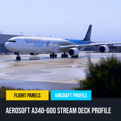 New! Aerosoft A340-600 Stream Deck Profile