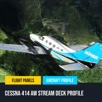 Flysimware Cessna 414 AW Chancellor Stream Deck Profile