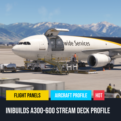 iniBuilds Airbus A300-600 Stream Deck Profile