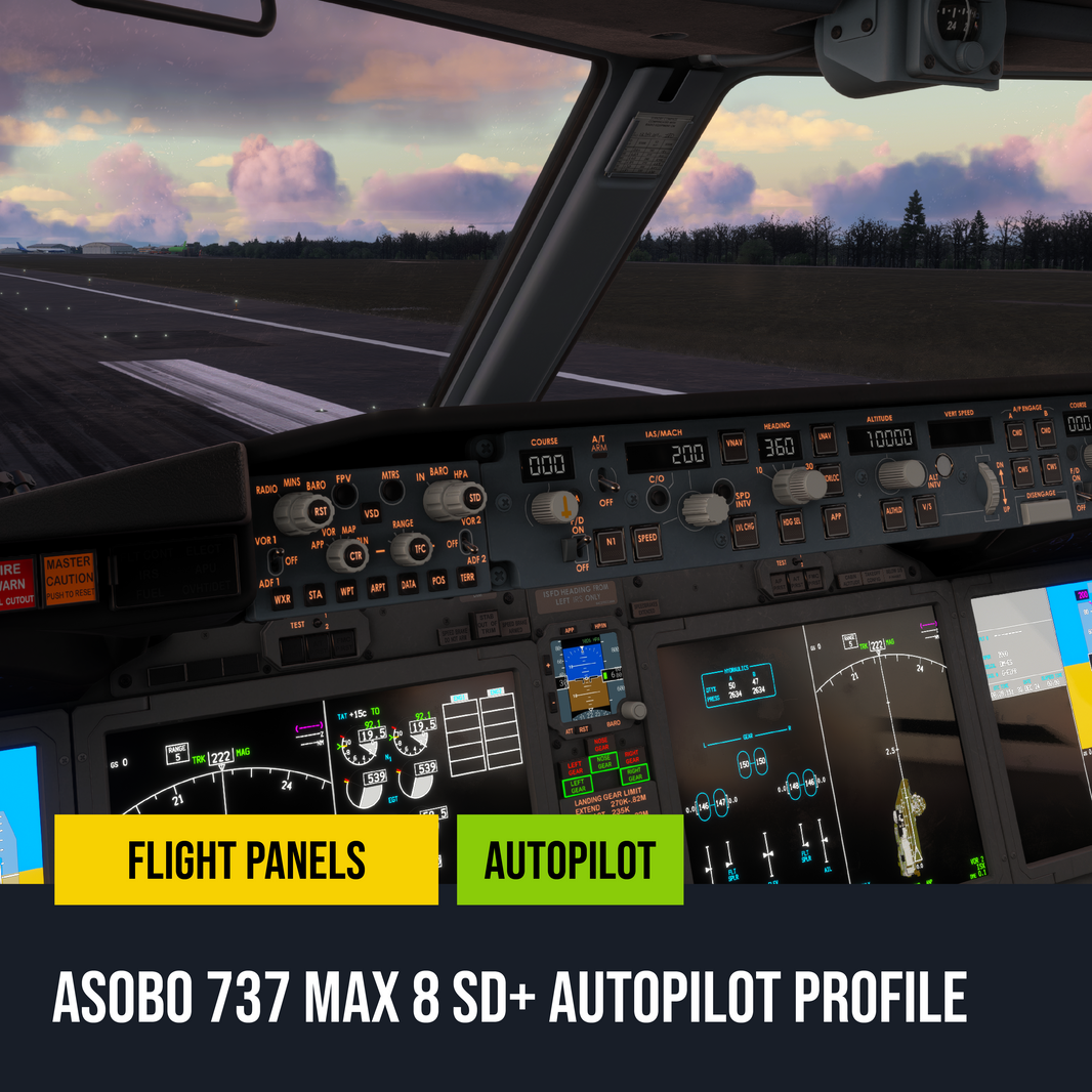 New! Asobo 737 Max 8 Autopilot Panel for Stream Deck Plus