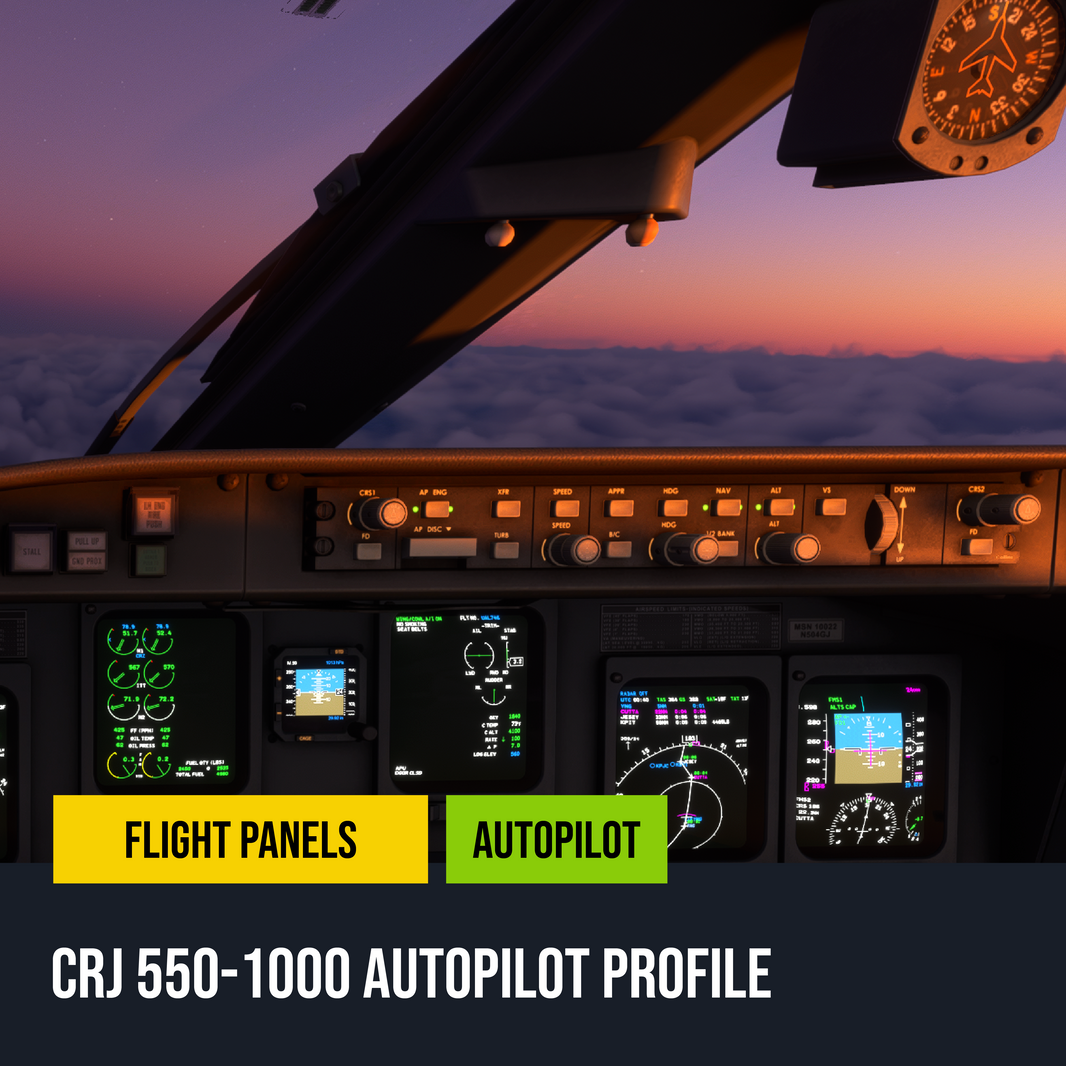 CRJ 550-1000 Autopilot Panel for Stream Deck Plus - Flight Panels