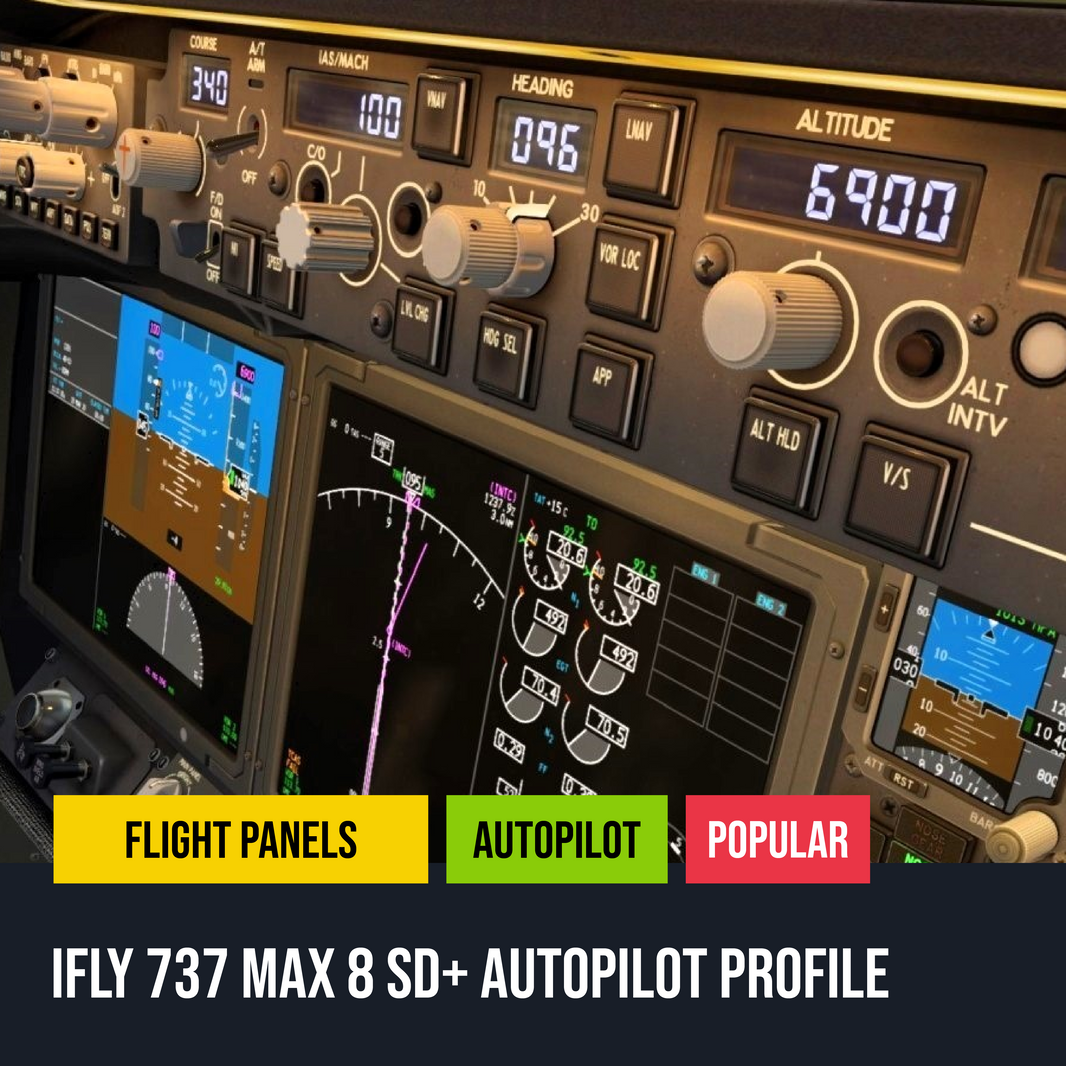 New! iFly Boeing 737 Max 8 Autopilot Panel for Stream Deck Plus - Flight Panels