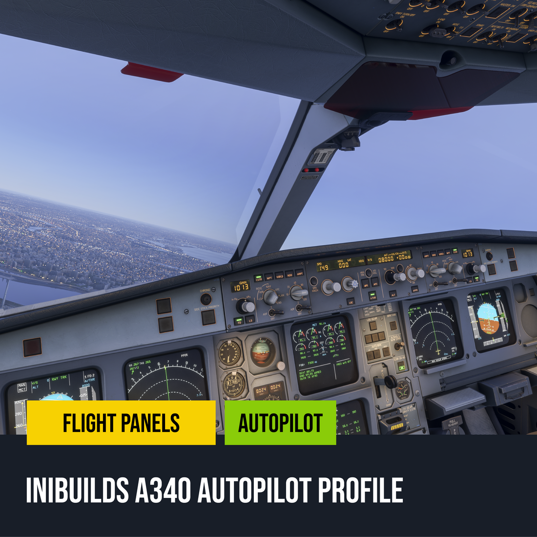 iniBuilds A340 Autopilot Profile for Stream Deck Plus – Flight Panels