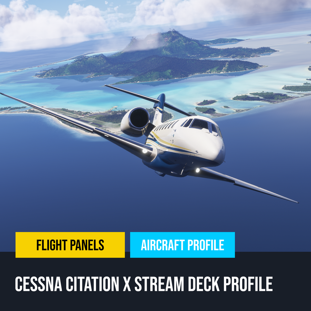 New! FlightFX Cessna Citation X Stream Deck Profile