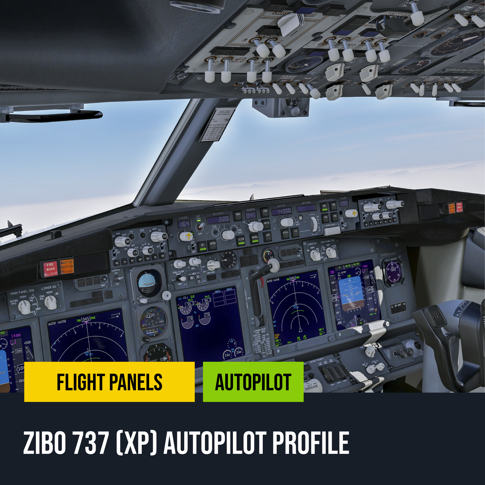 Zibo Boeing 737-800X (X-Plane) Autopilot Profile – Flight Panels