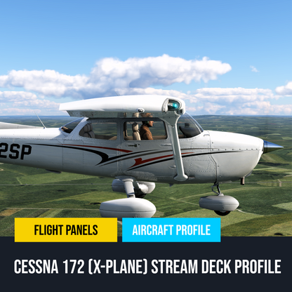 New! Cessna 172 Skyhawk (G1000) (X-Plane) Stream Deck Profile