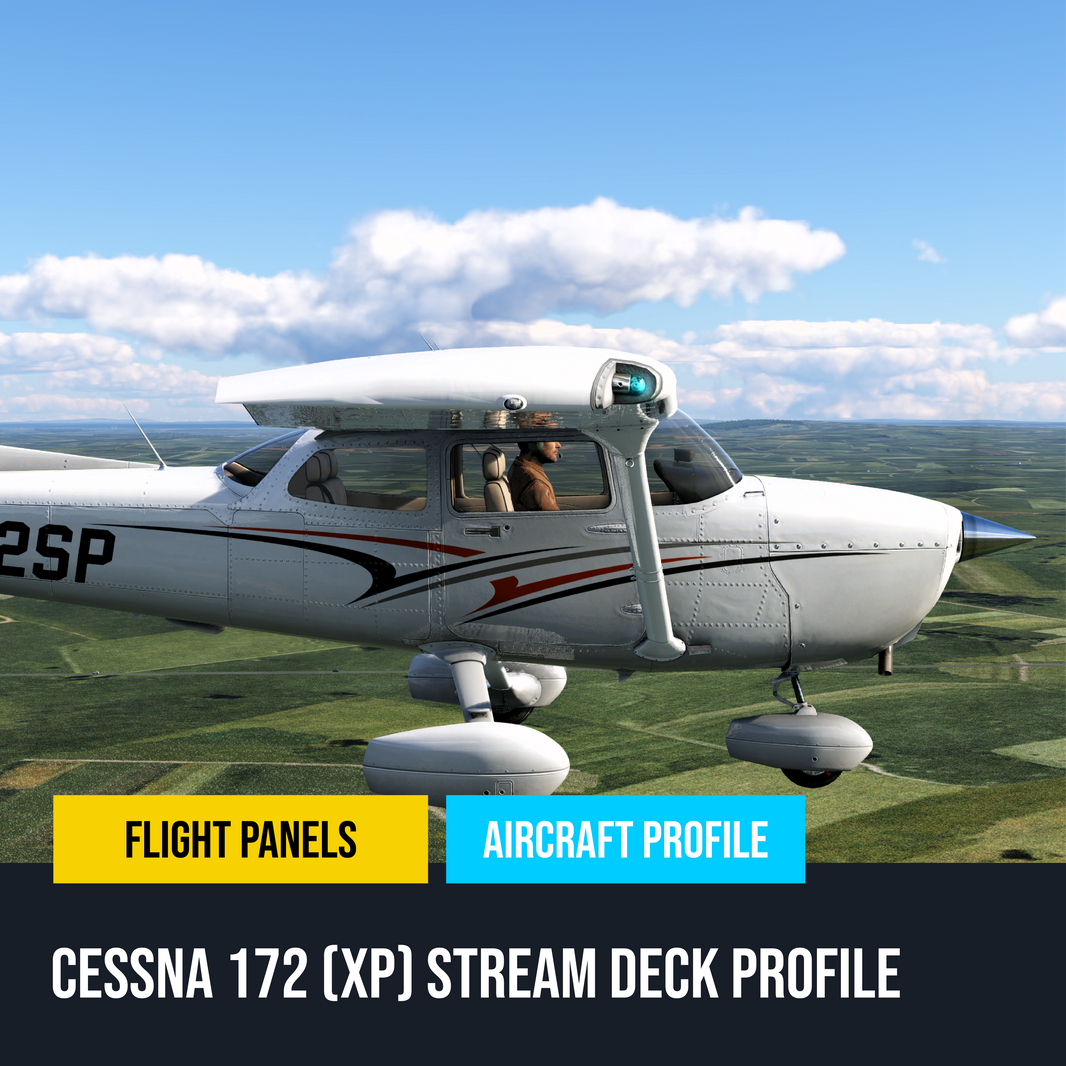 New! Cessna 172 Skyhawk (G1000) (X-Plane) Stream Deck Profile