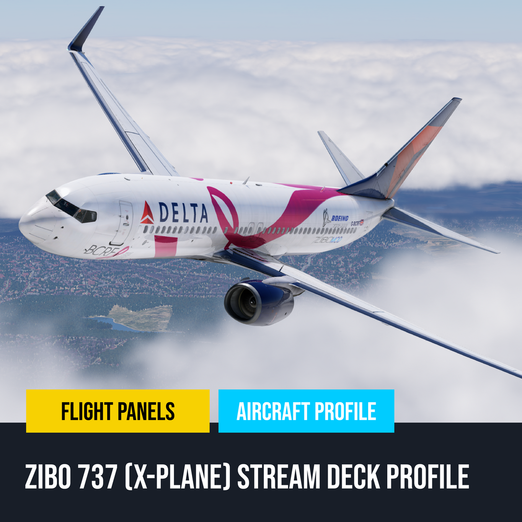 New! Zibo Boeing 737-800X (X-Plane) Stream Deck Profile