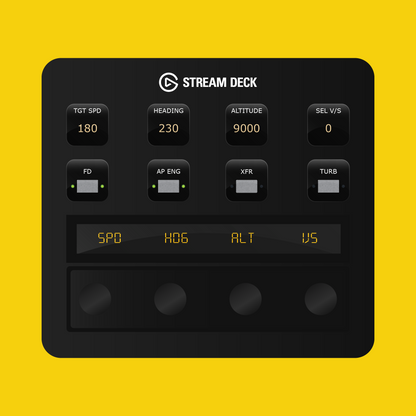 Microsoft ATR 42/72 Autopilot Panel for Stream Deck Plus