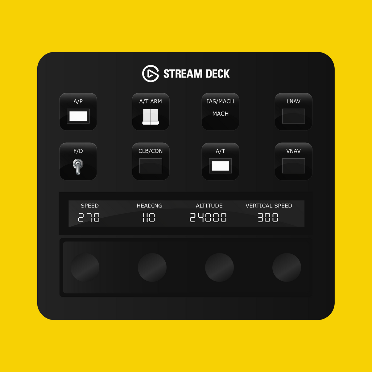 Boeing 787 Dreamliner Autopilot Panel for Stream Deck Plus - Flight Panels