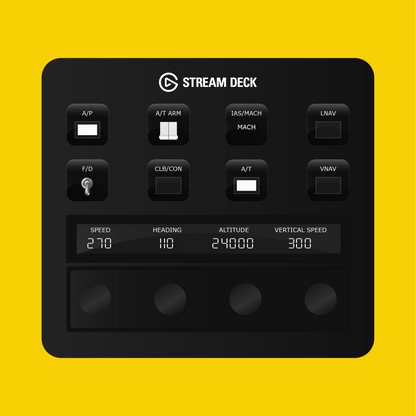 Boeing 787 Dreamliner Autopilot Panel for Stream Deck Plus