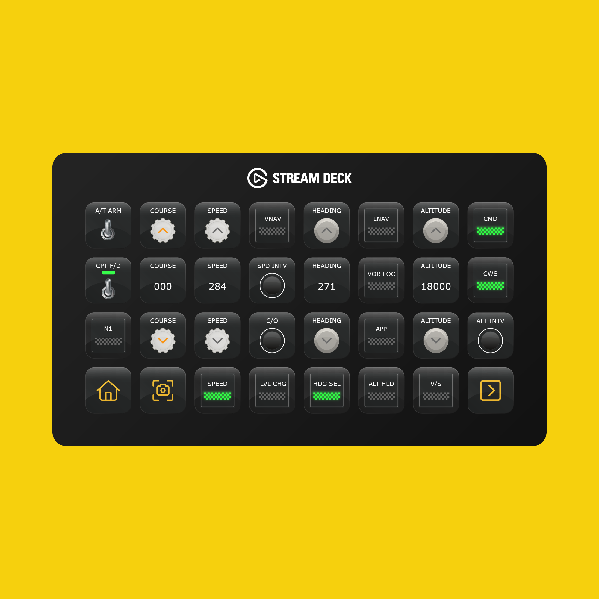 New! Asobo 737 Max 8 Autopilot Panel for Stream Deck XL - Flight Panels