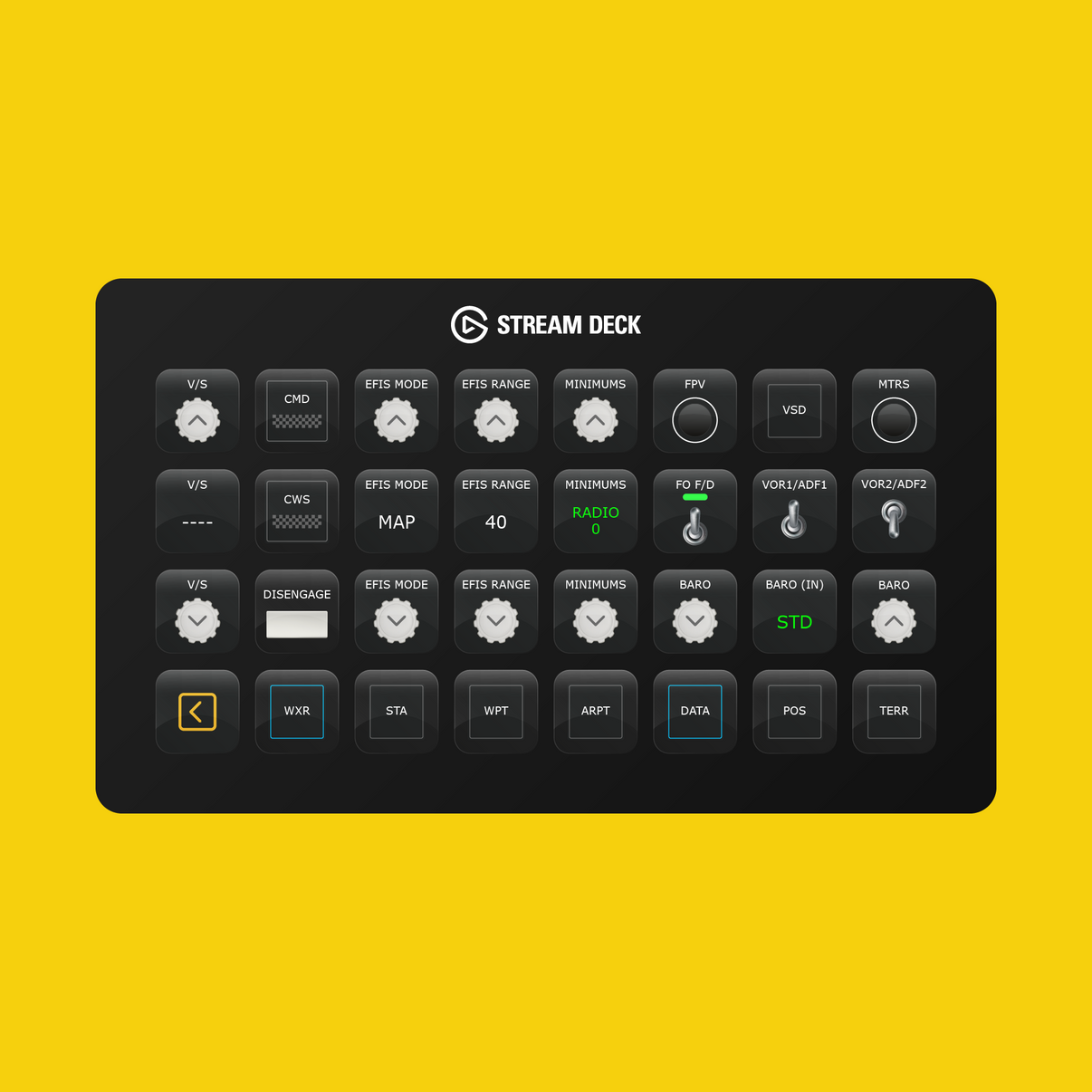 New! Asobo 737 Max 8 Autopilot Panel for Stream Deck XL - Flight Panels