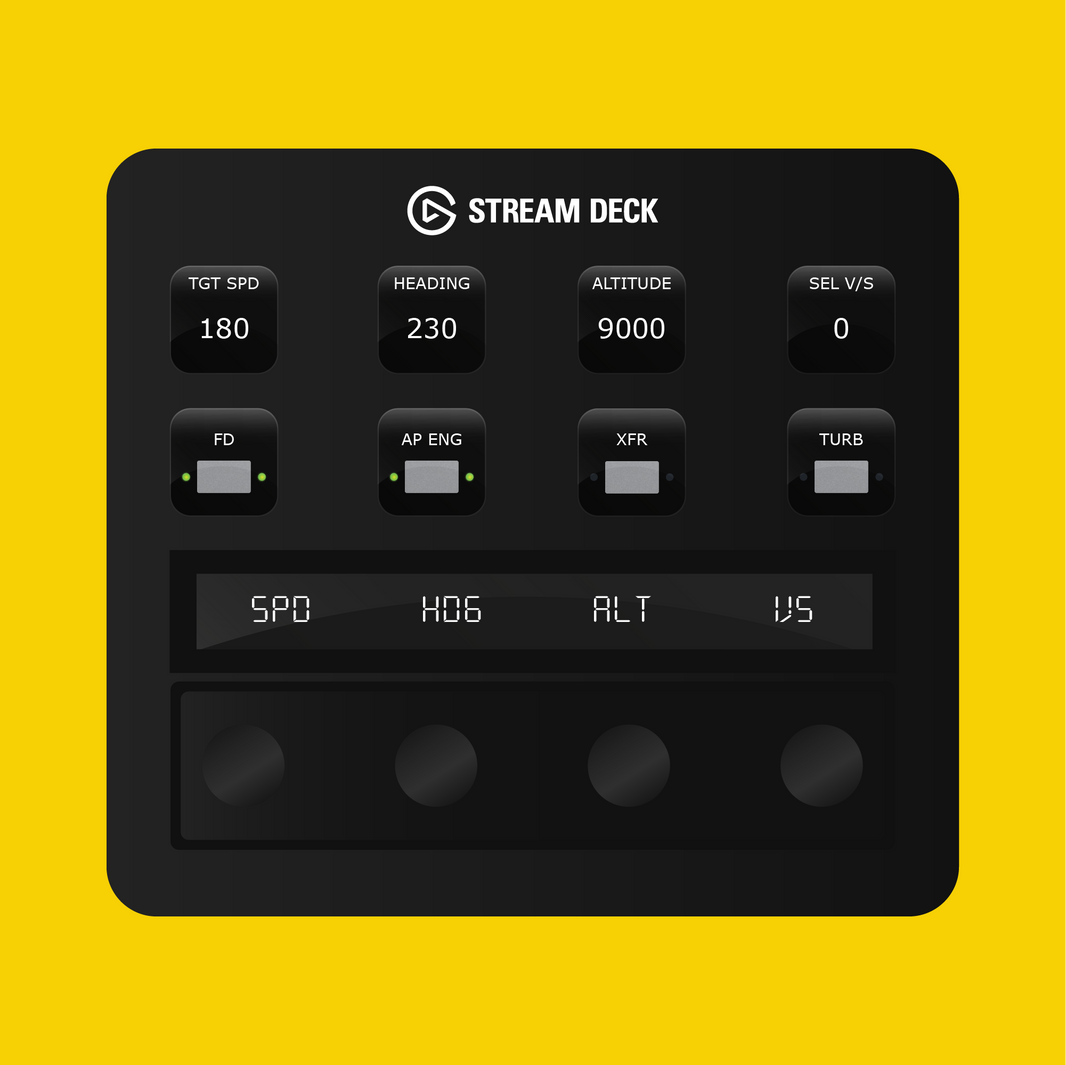 CRJ 550-1000 Autopilot Panel for Stream Deck Plus - Flight Panels