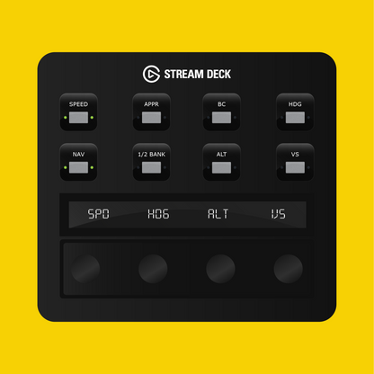 CRJ 550-1000 Autopilot Panel for Stream Deck Plus