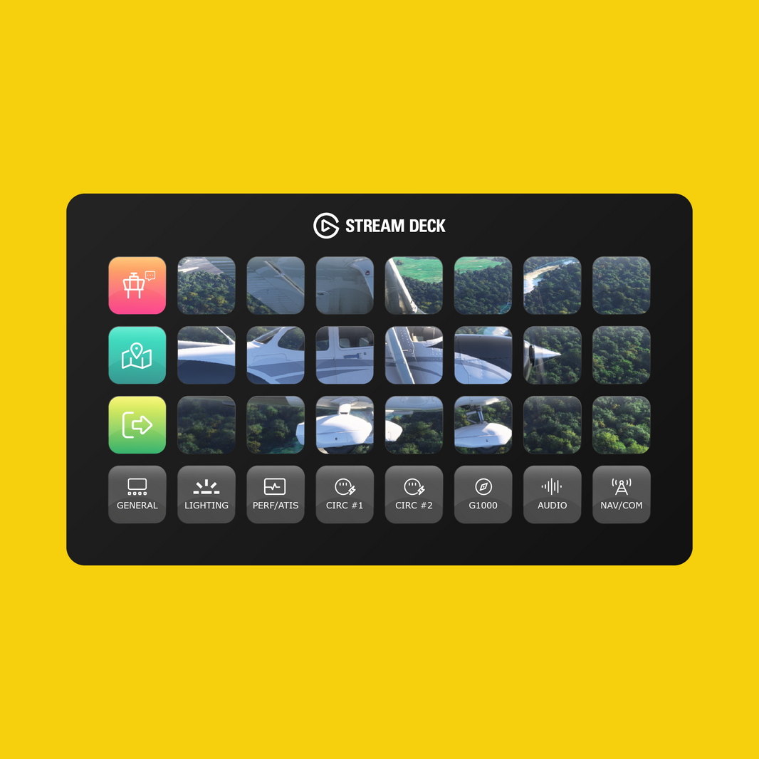 New! Cessna 172 Skyhawk (G1000) Stream Deck Profile