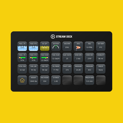 New! Cessna 172 Skyhawk (G1000) Stream Deck Profile