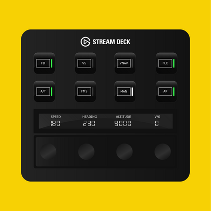 Cessna Citation Longitude Autopilot Panel for Stream Deck Plus