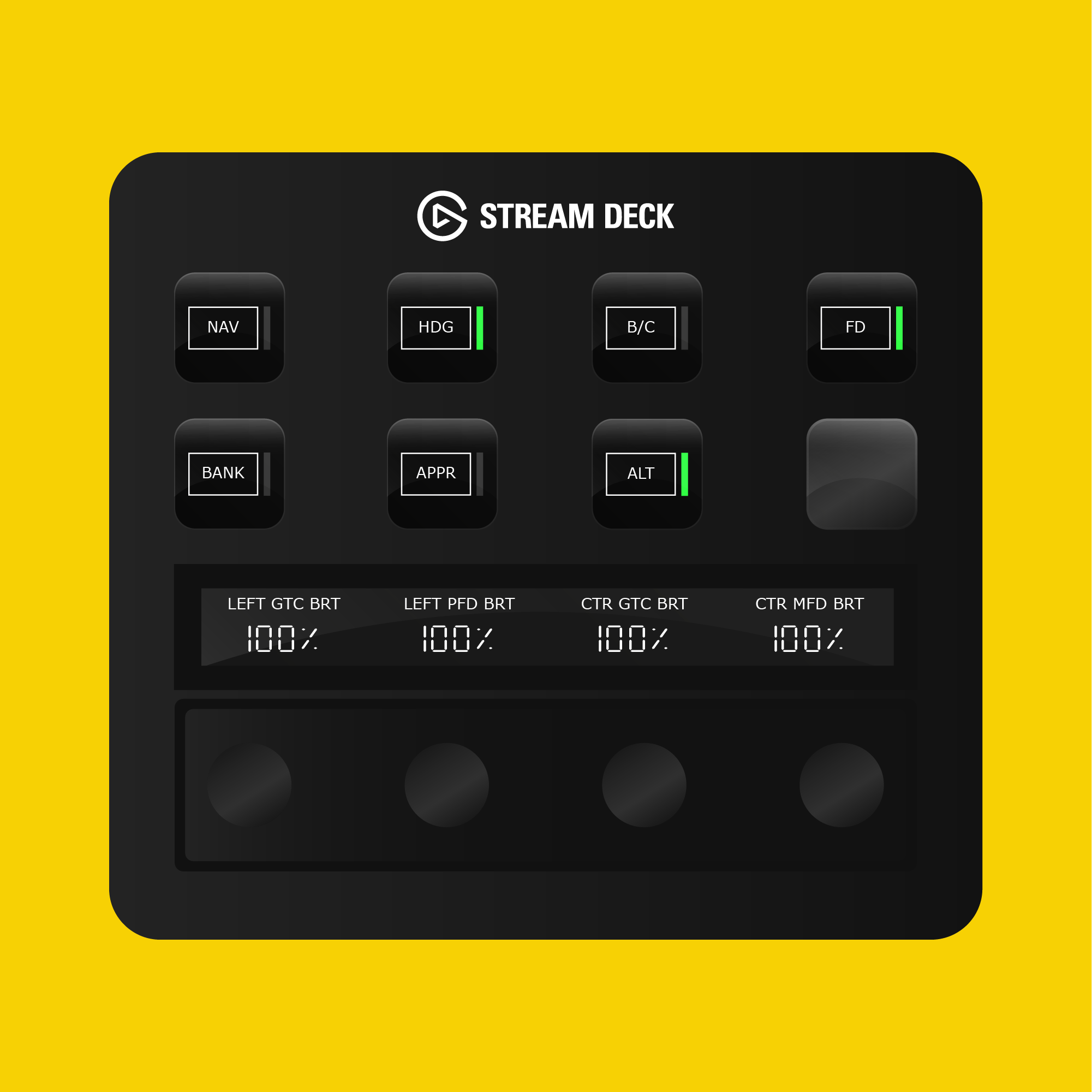 Cessna Citation Longitude Autopilot Panel for Stream Deck Plus - Flight Panels