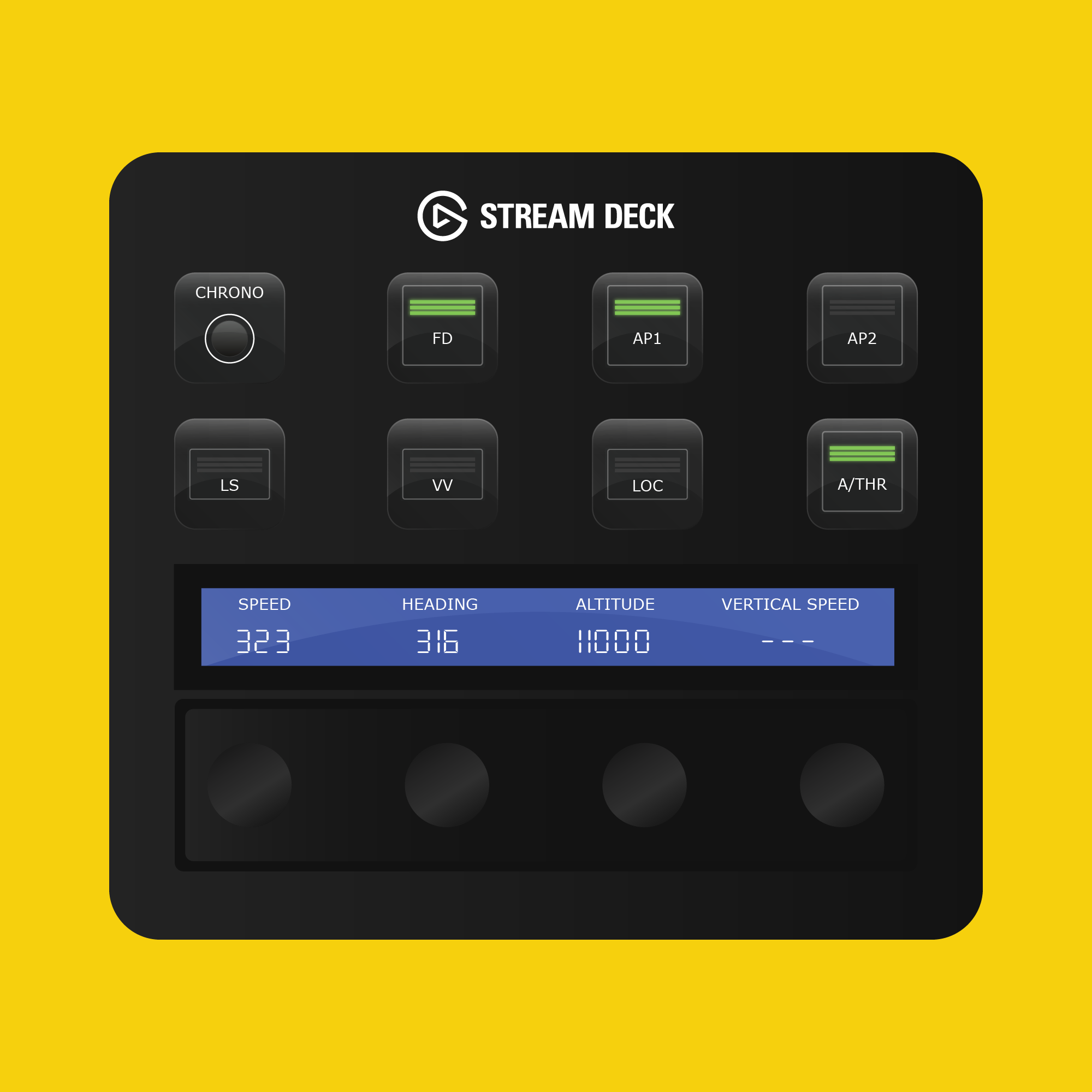 New! FlyByWire Airbus A380X Autopilot Panel for Stream Deck Plus - Flight Panels