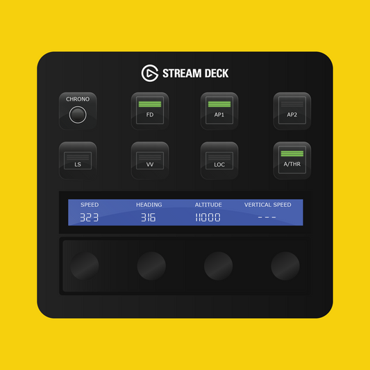 New! FlyByWire Airbus A380X Autopilot Panel for Stream Deck Plus