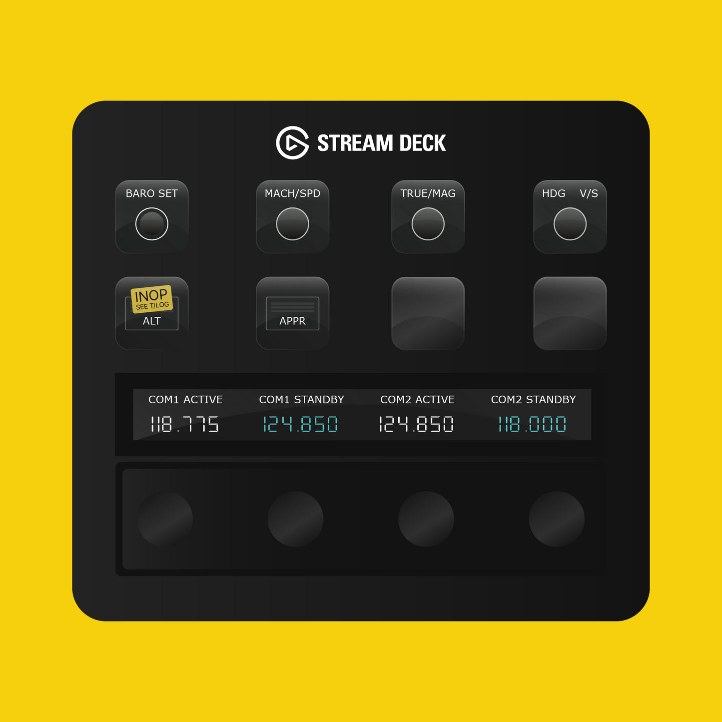 New! FlyByWire Airbus A380X Autopilot Panel for Stream Deck Plus