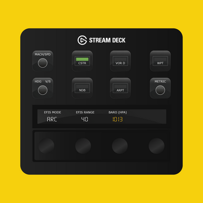 Fenix A319, A320 & A321 Autopilot Panel for Stream Deck Plus