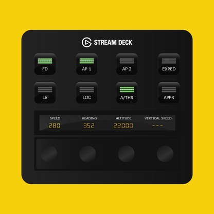 FlyByWire A32NX Autopilot Panel for Stream Deck Plus