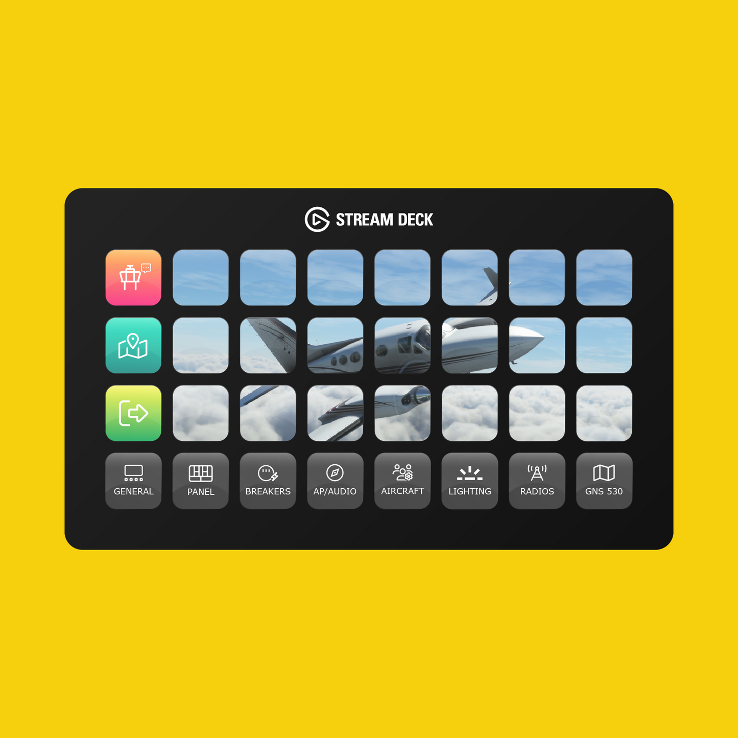 Flysimware Cessna 414 AW Chancellor Stream Deck Profile