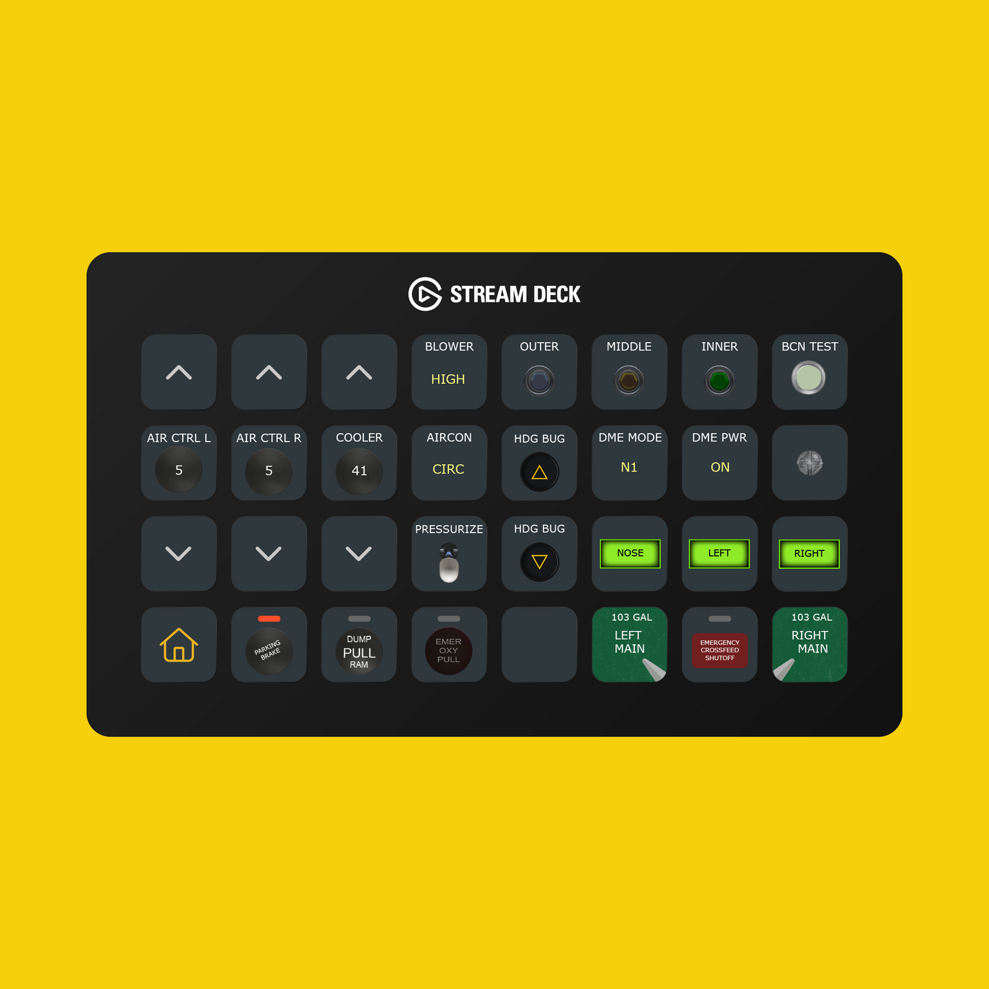 Flysimware Cessna 414 AW Chancellor Stream Deck Profile