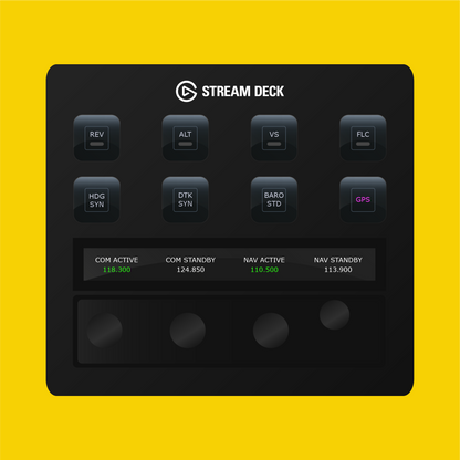 Garmin GTN 750 Autopilot Panel for Stream Deck Plus