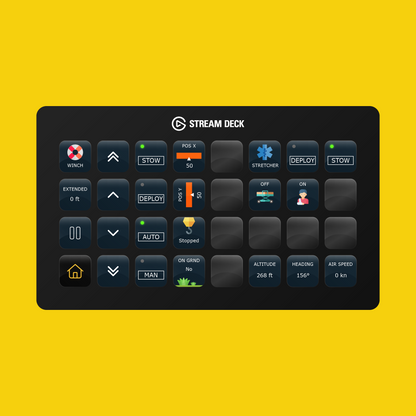 HPG H145 Stream Deck Profile - Flight Panels