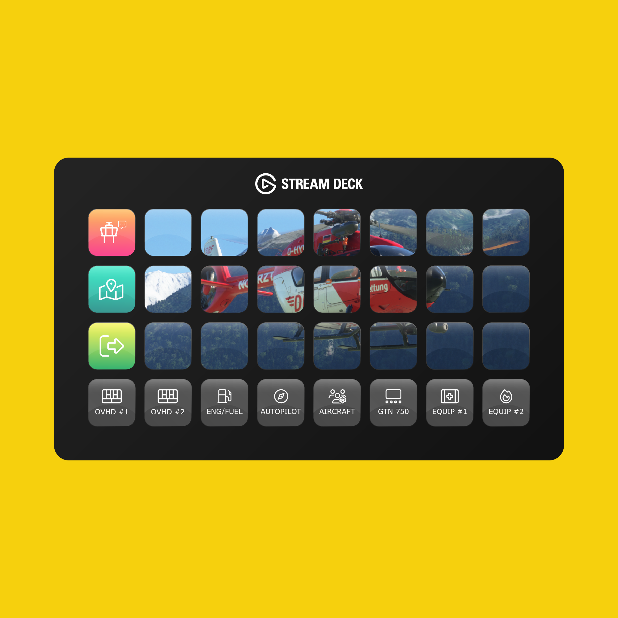 HPG H145 Stream Deck Profile - Flight Panels