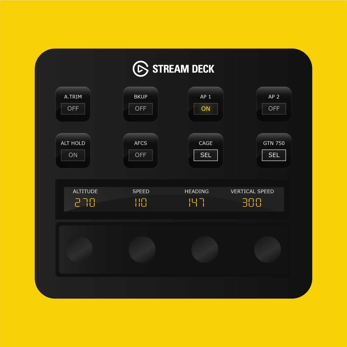 HPG H145 Autopilot Panel for Stream Deck Plus - Flight Panels