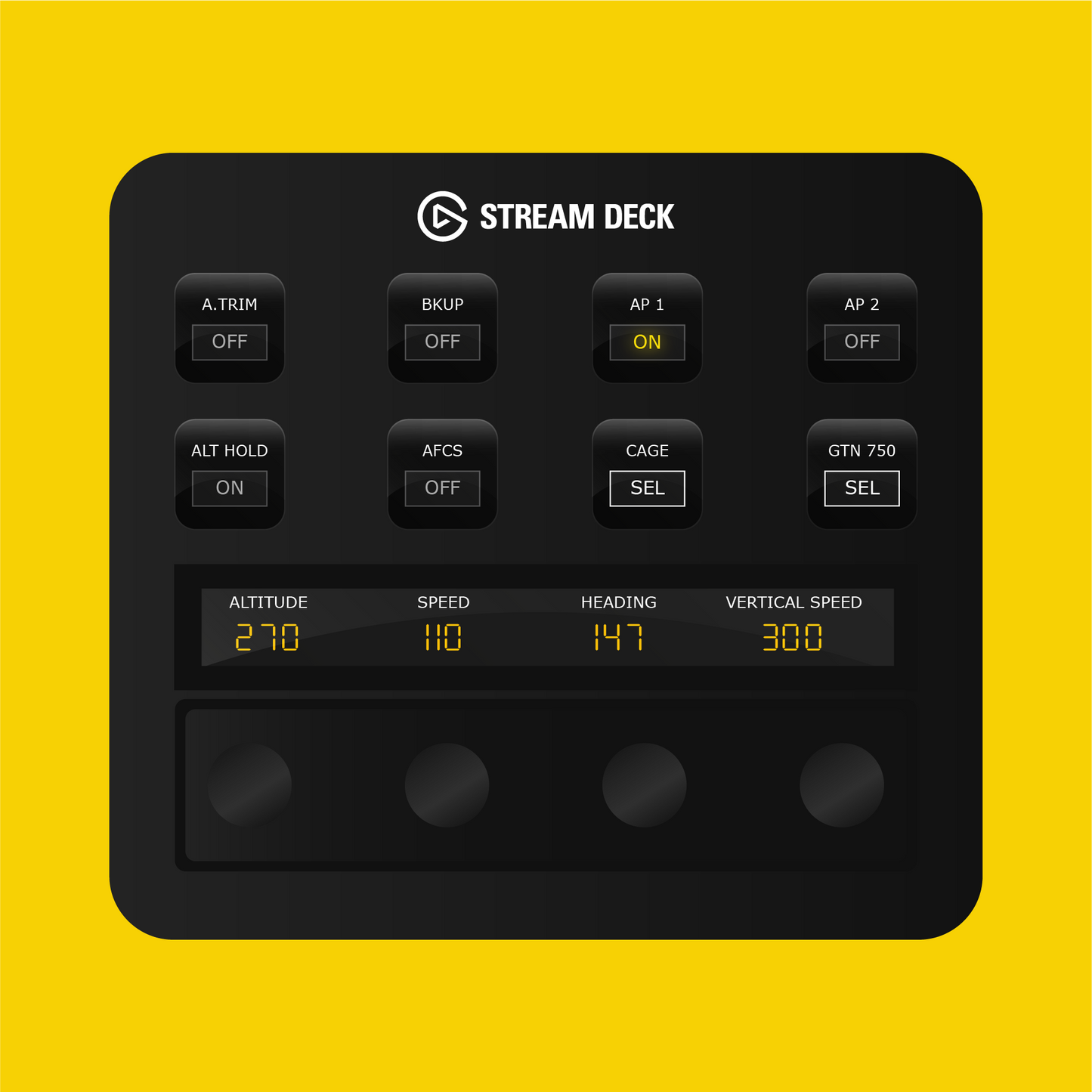 HPG H145 Autopilot Panel for Stream Deck Plus