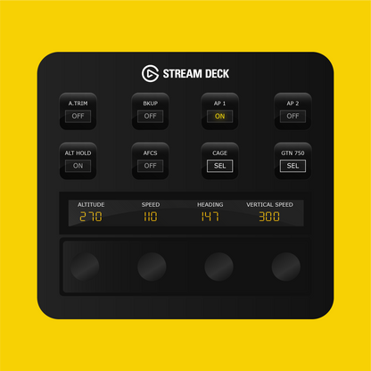 HPG H145 Autopilot Panel for Stream Deck Plus