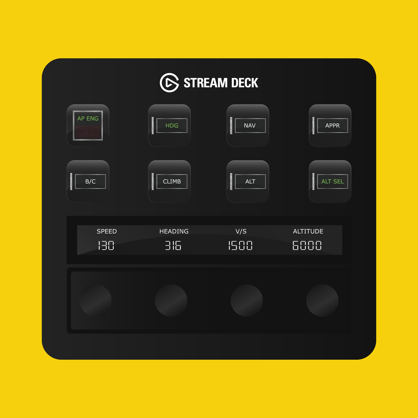 New! BlackBox Shorts SD330-360 Autopilot Panel for Stream Deck Plus