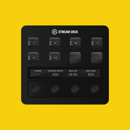 New! BlackBox Shorts SD330-360 Autopilot Panel for Stream Deck Plus