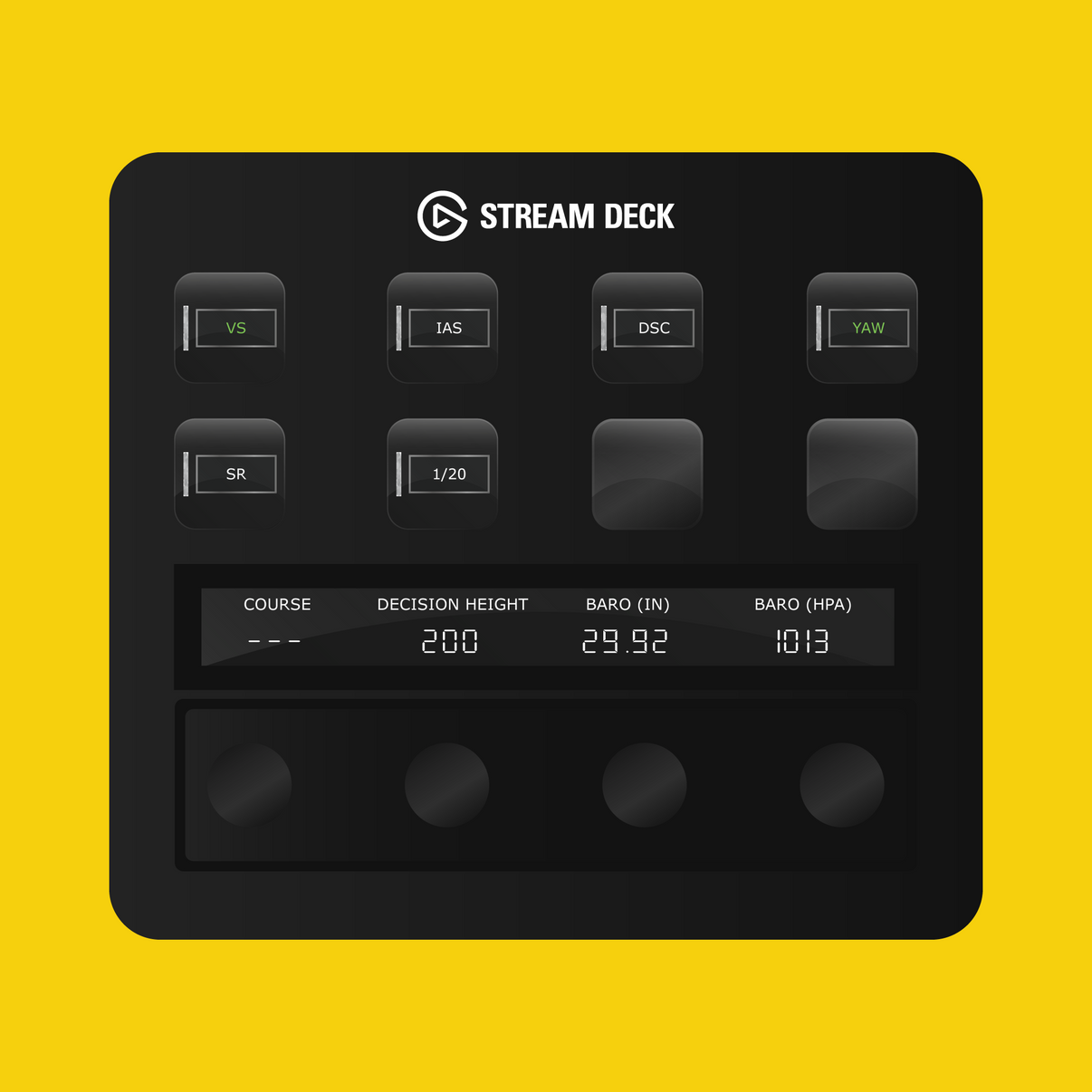 New! BlackBox Shorts SD330-360 Autopilot Panel for Stream Deck Plus - Flight Panels