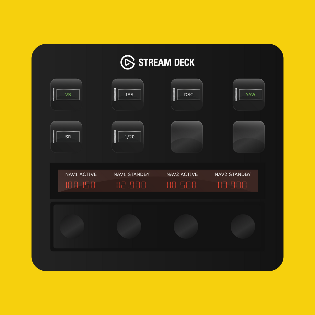 New! BlackBox Shorts SD330-360 Autopilot Panel for Stream Deck Plus - Flight Panels