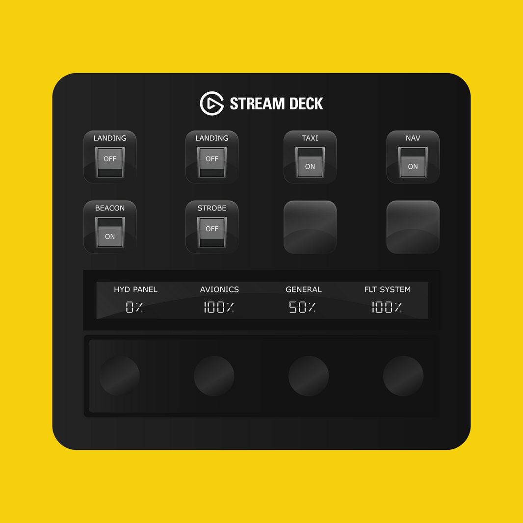 New! BlackBox Shorts SD330-360 Autopilot Panel for Stream Deck Plus