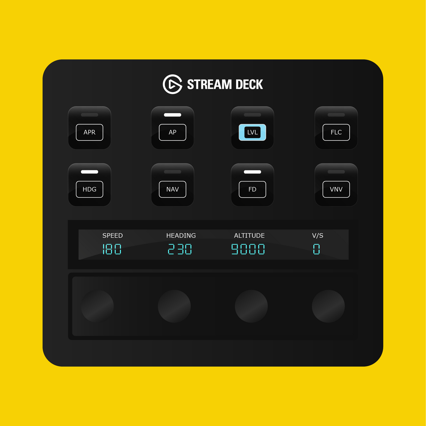 SF50 Cirrus Vision Jet G2 Autopilot Panel for Stream Deck Plus